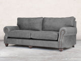 Hetty 4 Seat Sofa In Grey Vintage Leather