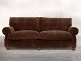 Hetty 4 Seat Sofa In Hickory Vintage Velvet