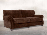 Hetty 4 Seat Sofa In Hickory Vintage Velvet