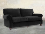 Hetty 4 Seat Sofa In Jet Black Lush Velvet