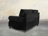 Hetty 4 Seat Sofa In Jet Black Lush Velvet