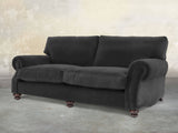 Hetty 4 Seat Sofa In Nickel Lush Velvet