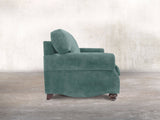 Hetty 4 Seat Sofa In Ocean Storm Vintage Velvet