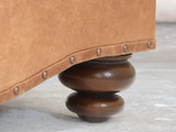 Hetty 4 Seat Sofa In Pecan Vintage Leather
