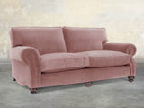 Hetty 4 Seat Sofa In Pink Lush Velvet