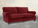 Hetty 4 Seat Sofa In Red Lush Velvet