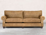 Hetty 4 Seat Sofa In Tan Vintage Leather