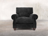 Hetty Chair In Black Cat Vintage Velvet