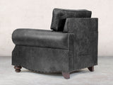 Hetty Chair In Black Vintage Leather