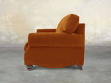 Hetty Chair In Burnt Orange Lush Velvet