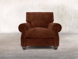 Hetty Chair In Burnt Umber Vintage Velvet