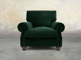 Hetty Chair In Dark Green Lush Velvet