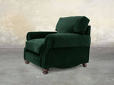 Hetty Chair In Dark Green Lush Velvet