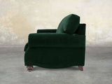 Hetty Chair In Dark Green Lush Velvet