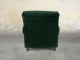 Hetty Chair In Dark Green Lush Velvet