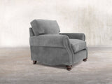 Hetty Chair In Dove Vintage Velvet