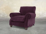 Hetty Chair In Grape Lush Velvet