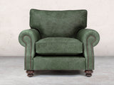 Hetty Chair In Green Vintage Leather