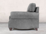 Hetty Chair In Grey Vintage Leather
