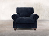Hetty Chair In Indigo Vintage Velvet