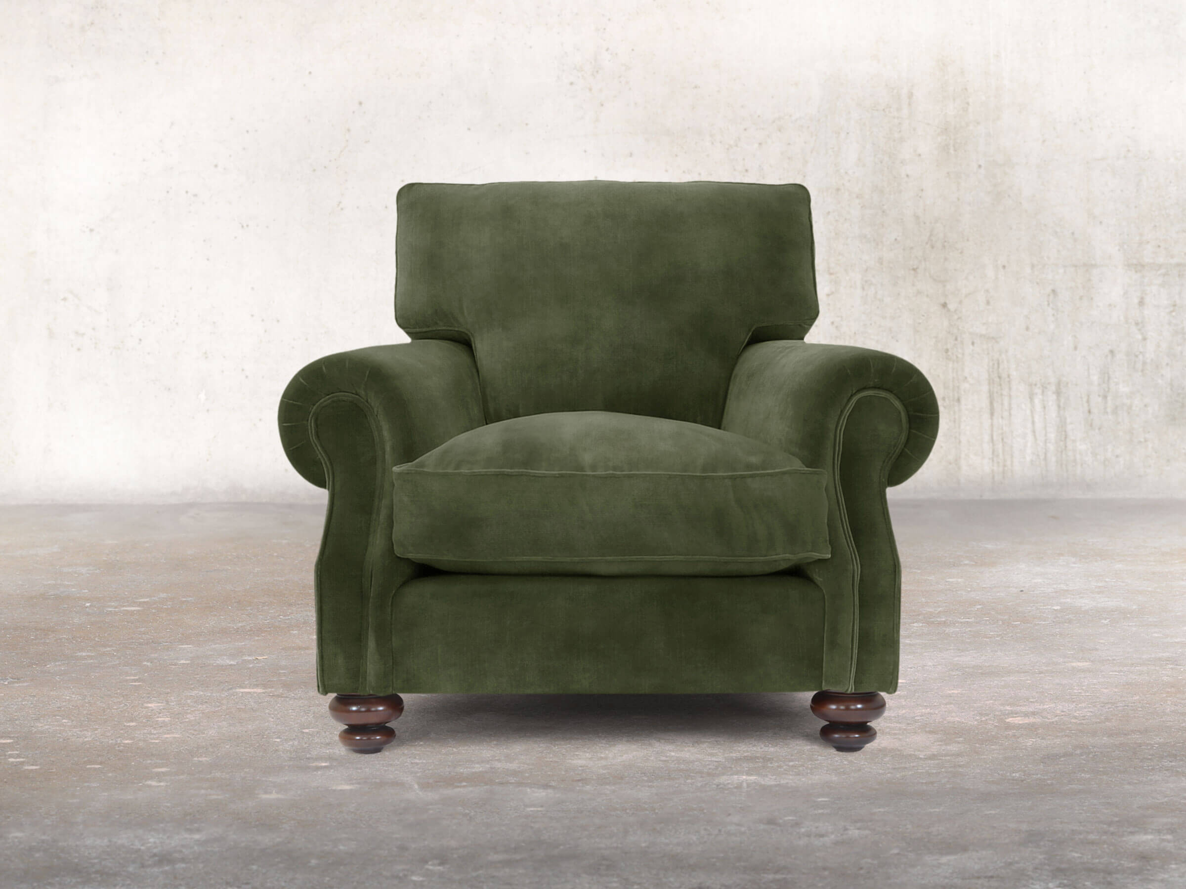Humpty Chair Hetty Chair In Jade Vintage Velvet