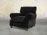 Hetty Chair In Jet Black Lush Velvet