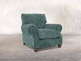 Hetty Chair In Ocean Storm Vintage Velvet