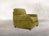 Hetty Chair In Olive Vintage Velvet