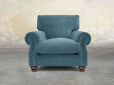 Hetty Chair In Sky Lush Velvet