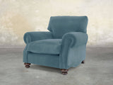 Hetty Chair In Sky Lush Velvet