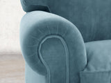 Hetty Chair In Sky Lush Velvet