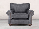Hetty Chair In Thunder Vintage Leather
