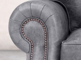 Hetty Chair In Thunder Vintage Leather