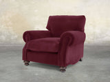 Hetty Chair In Wine Lush Velvet