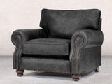 Hetty Cuddler In Black Vintage Leather