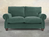 Hetty Snug 2 Seat Sofa In Aqua Lush Velvet