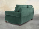 Hetty Snug 2 Seat Sofa In Aqua Lush Velvet
