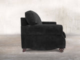 Hetty Snug 2 Seat Sofa In Black Cat Vintage Velvet