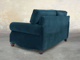Hetty Snug 2 Seat Sofa In Blue Lush Velvet