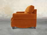 Hetty Snug 2 Seat Sofa In Burnt Orange Lush Velvet