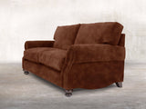 Hetty Snug 2 Seat Sofa In Burnt Umber Vintage Velvet
