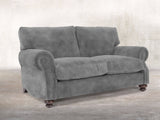 Hetty Snug 2 Seat Sofa In Dove Vintage Velvet