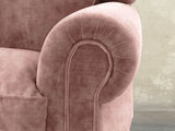 Hetty Snug 2 Seat Sofa In Dusky Pink Vintage Velvet