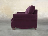 Hetty Snug 2 Seat Sofa In Grape Lush Velvet