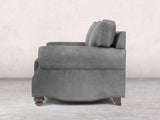 Hetty Snug 2 Seat Sofa In Grey Vintage Leather