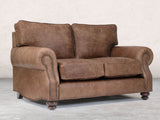 Hetty Snug 2 Seat Sofa In Hickory Vintage Leather