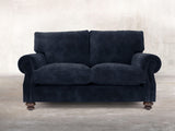 Hetty Snug 2 Seat Sofa In Indigo Vintage Velvet