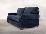 Hetty Snug 2 Seat Sofa In Indigo Vintage Velvet
