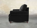 Hetty Snug 2 Seat Sofa In Jet Black Lush Velvet