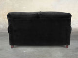 Hetty Snug 2 Seat Sofa In Jet Black Lush Velvet